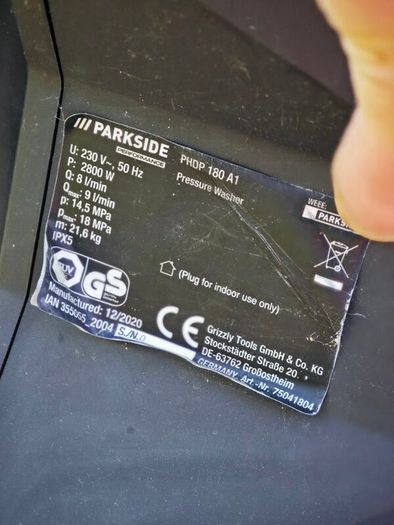 Parkside Performance PHDP 180 A1 Pressure Washer - Working with leaky lance!