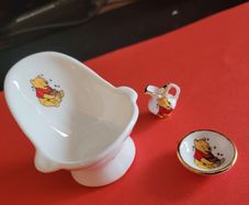 Winnie the Pooh miniature bath , bowl and jug