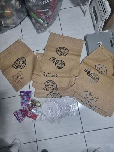 X10 Christmas sacks