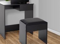 main image for ad Black padded dressing table Stool