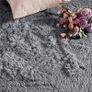 FREE EXPRESS SHIPPING Grey Area Rugs for Bedroom Anti Slip - Modern Super Soft Thick Pile Small Fluffy Shaggy Rug Non Shedding Image 4