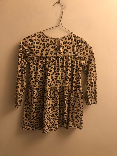 Leopard print dress (age 6-7)