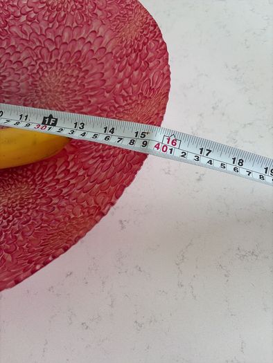 Large Pink Glass Bowl