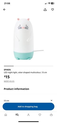 IKEA childrens nightlight
