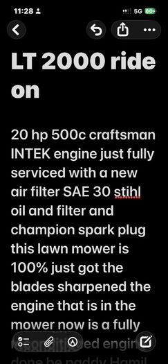 ride on lawnmower