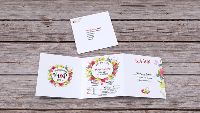 Spring Trifold Invitation