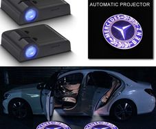 Mercedes-Benz Courtesy LED Door Light Logo Projector 1 Set (2pc) For C-Class W205 C205 A205 AMG C63S AMG C43 AMG Kit C200 C250 C300