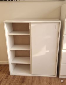 White office/storage cabinet