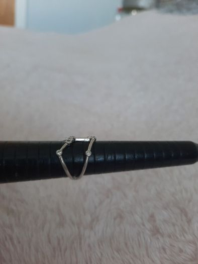 sterling silver double wishbone ring
