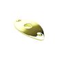 Football Style Curved Metal Jack Plate (Black/Chrome/Gold) Image 3