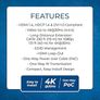 4K HDMI over Ethernet Extender Over CAT5/CAT6/CAT7, with IR Upto 164 Feet - Loop Out - 4K @ 30Hz 1080P Full HD Signal Distribution (EX-170C) Image 7