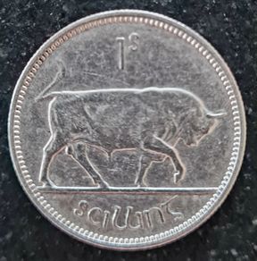 Ireland 1939 Silver Shilling Coin