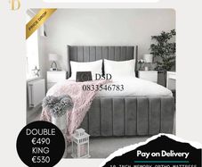 King Bed Frame and Mattress