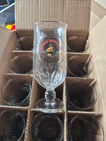 24 Birra Moretti half pint glasses