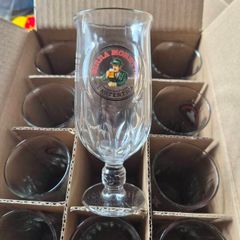 24 Birra Moretti half pint glasses