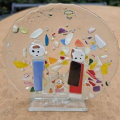 Sandra Duarte Signed Glass Ornament