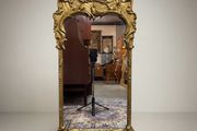 Vintage French Gilt Metal Rococo Revival Mirror