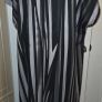 Emery Rose 3XL Black & Grey Abstract Stripe Maxi Kaftan Dress New With Tags Image 7