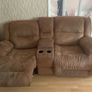 Brown Recliner Sofa and Matching Recliner Chair Image 4