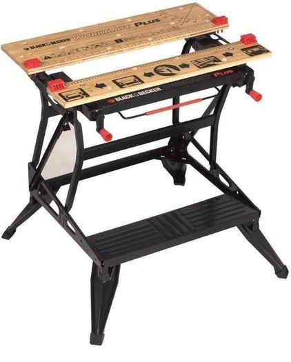 Workmate Plus, Work Bench Tool Stand Saw Horse , Dual Height with Heavy Duty Steel Frame (FREE POSTAGE)