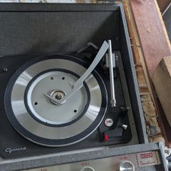 Old Decca record player