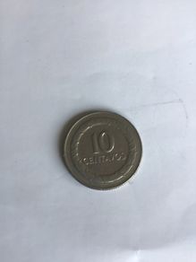 1967 Colombia 10 Centavos coin