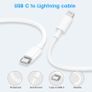 USB C to Lightning Cable 2Pack 1M +2M MFi Certified, Fast Charging USB C iPhone Charger Cable Lead for Apple iPhone 14 13 12 11 Pro Max X XR XS 8 Plus, for iPad- Type C to Lightning Cable Image 5