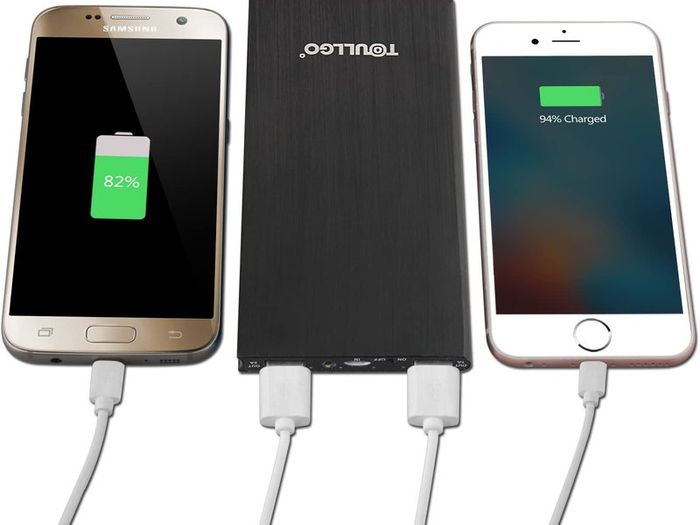 20000mAh Power Bank Charger 2 USB Micro USB Input Battery Charging New