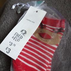 Baby's Xmas socks 6:12 mths