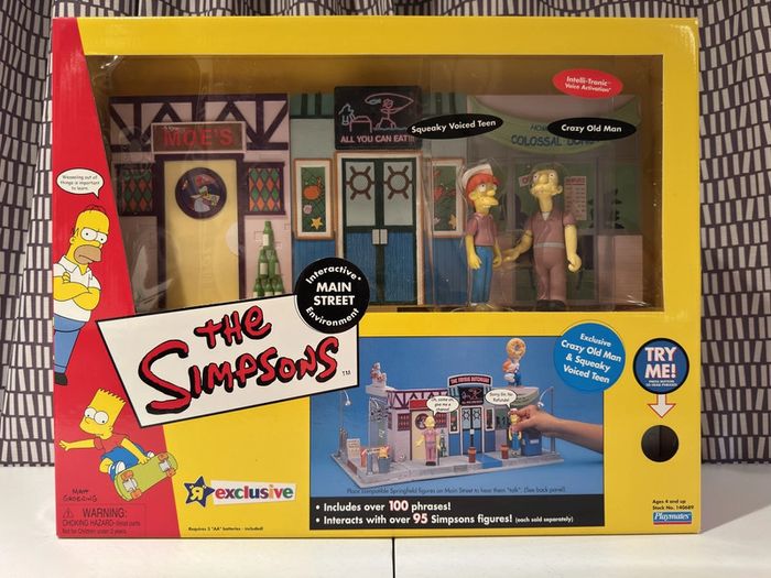 Playmates The Simpsons Main Street Interactive Environment 2002