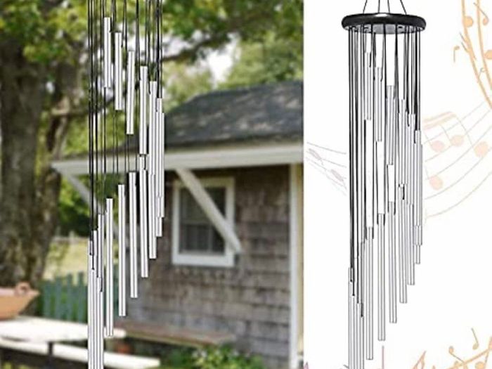 Wind Chimes Outdoor,Large Wind Chimes,36" Garden Chimes with 18 Aluminum Alloy Tubes and 3 S Hooks for Garden Patio Backyard Decor Gift etc (MULTIPLE COLOURS)