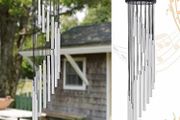 Wind Chimes Outdoor,Large Wind Chimes,36" Garden Chimes with 18 Aluminum Alloy Tubes and 3 S Hooks for Garden Patio Backyard Decor Gift etc (MULTIPLE COLOURS)