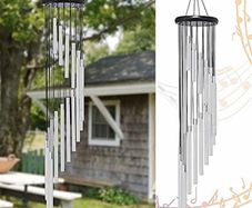 Wind Chimes Outdoor,Large Wind Chimes,36" Garden Chimes with 18 Aluminum Alloy Tubes and 3 S Hooks for Garden Patio Backyard Decor Gift etc (MULTIPLE COLOURS)