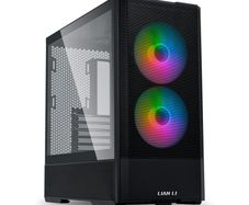 BNIB Lancool 207 ATX Mid Tower PC Case Black + White