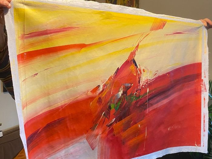 Large Hand Painted Oil on Canvas - Modern Abstract Impressionism