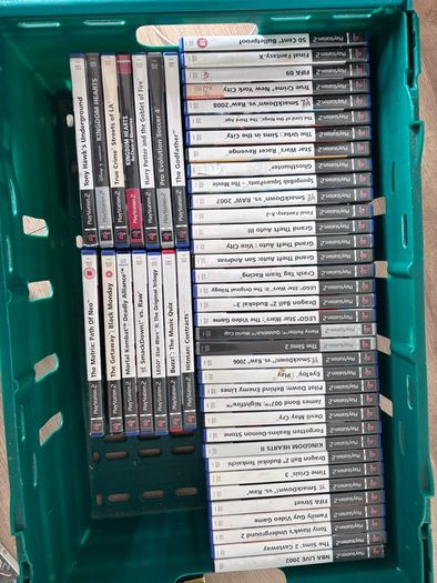 Original PS 2 Console, PS 2 games, 3 controllers as a bundle