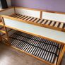 Bunk Bed with 2nd Base and Curtain - Ikea Kura Image 4