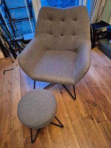 Turio Chair & foot stool