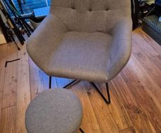 Turio Chair & foot stool