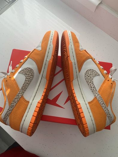 Nike Dunk Low "Safari Swoosh Kumquat" (UK 7.5 / EUR 42)