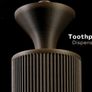 Toothpick Holder Ribbed Decorative Kitchen Container Image 2