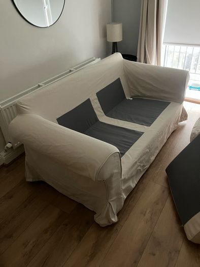 IKEA Ektorp 2 Seater and Footstool
