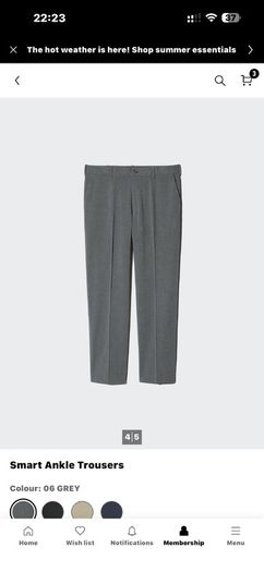 UNIQLO Smart Ankle Trousers