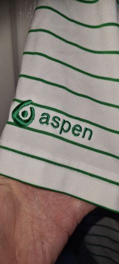 Gary Player Golf Polo Green Strip Size L