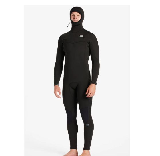 Billabong Absolute 5:4 Hooded Men Winter Wetsuit - Black