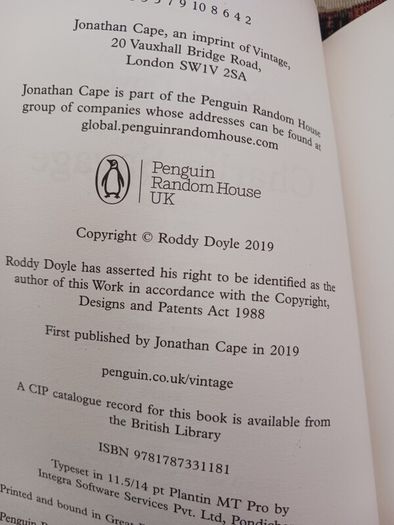Roddy Doyle / Charlie Savage/ 2019