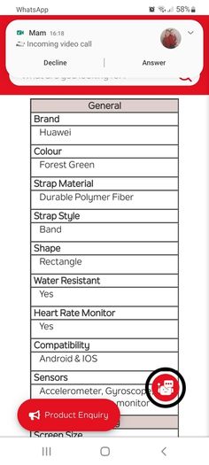 Huawei band 6 watch