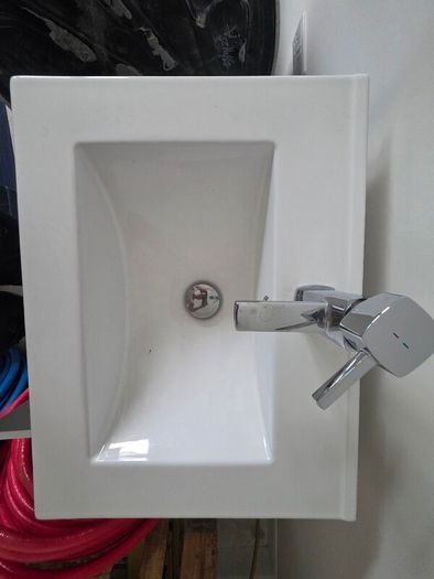 White Bathroom Vanity UnitWhite Bathroom Vanity Unit, Basin and Chrome Tap  Excellent Condition