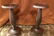 Pair Metal Candlesticks