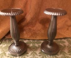 Pair Metal Candlesticks